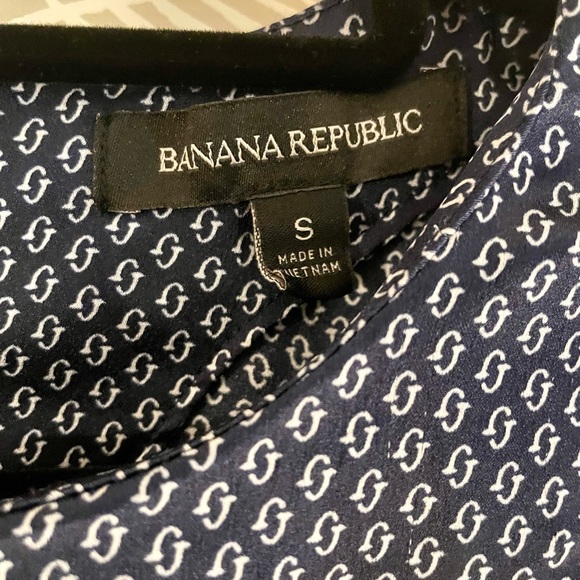Banana Republic Navy/White Blouse - Picture 3 of 5